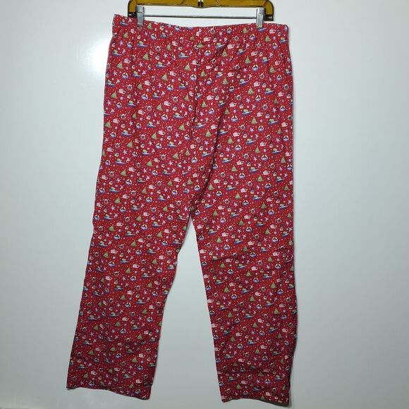 NEW M CHRISTMAS VINEYARD VINES RED WHALE SAILBOAT LOUNGE PAJAMA PANT MEDIUM NWT - Picture 6 of 7